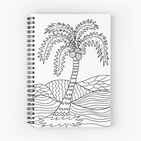 Item preview, Palm Tree DIY Coloring Doodle Gifts designed and sold by Sumi Dusk Designs.