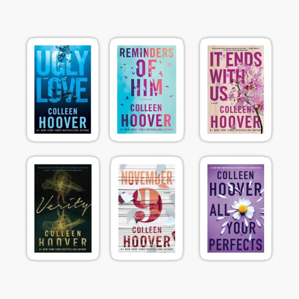 Colleen Hoover Books Sticker, Book Stack Sticker, Coho Sticker, It