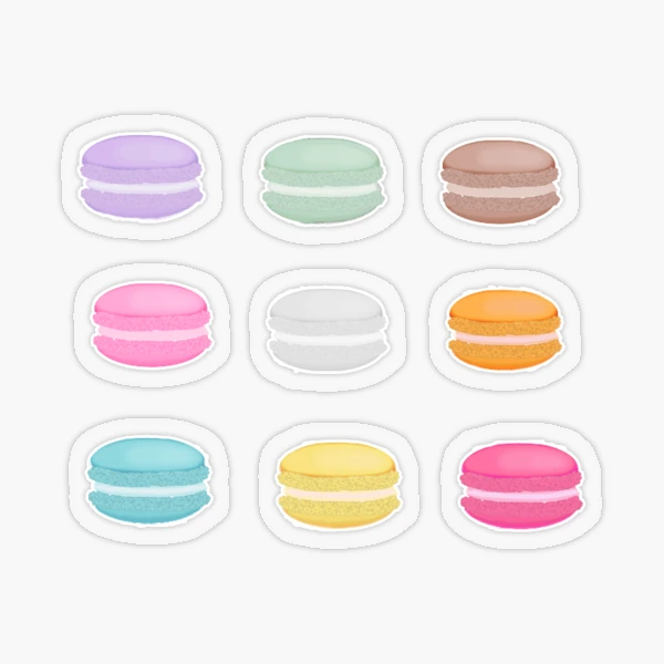 MACAROON ~ Personalised Vinyl Icon Calendar Stickers