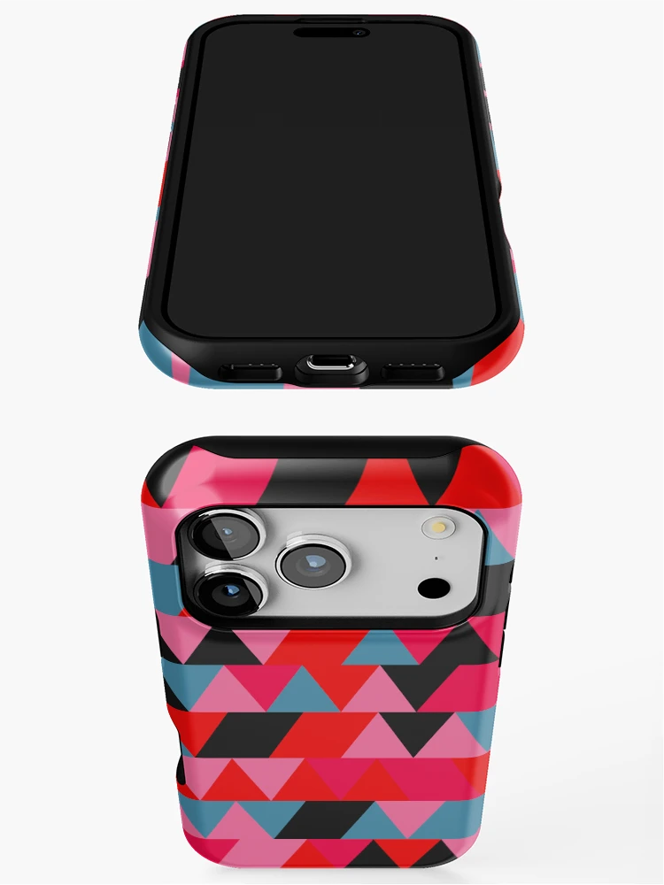 Thumbnail 3 of 4, iPhone Case, Triangles 8 designed and sold by genpythonart.