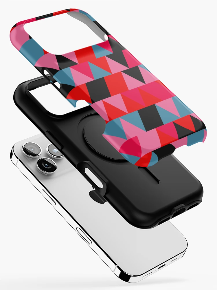 Thumbnail 2 of 4, iPhone Case, Triangles 8 designed and sold by genpythonart.