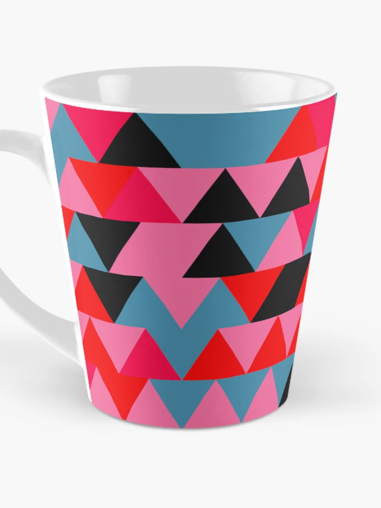 Thumbnail 3 of 4, Coffee Mug, Triangles 8 designed and sold by genpythonart.
