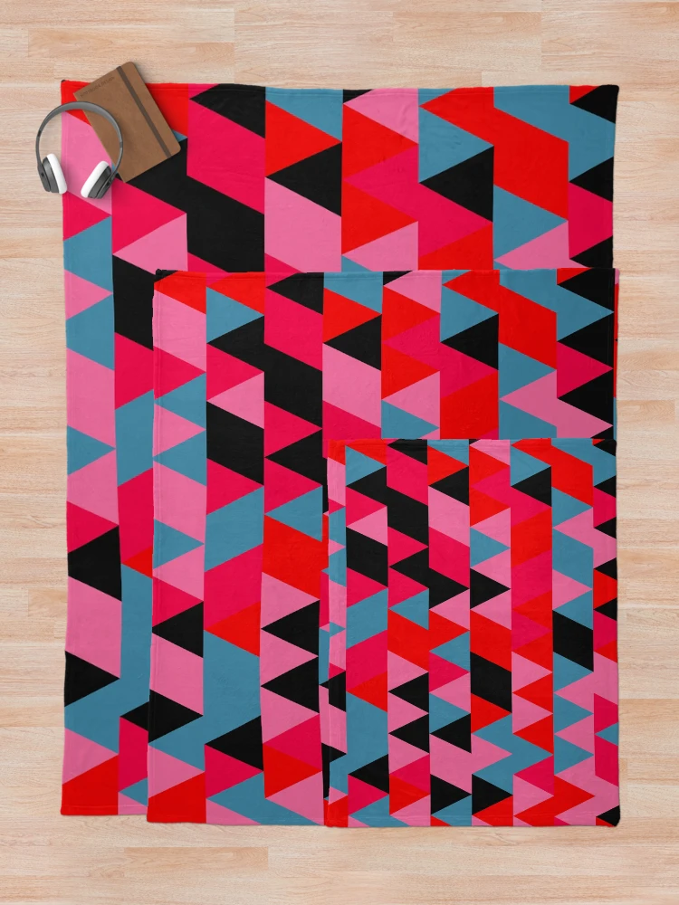 Thumbnail 5 of 6, Throw Blanket, Triangles 8 designed and sold by genpythonart.