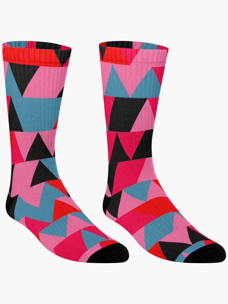Thumbnail 3 of 5, Socks, Triangles 8 designed and sold by genpythonart.