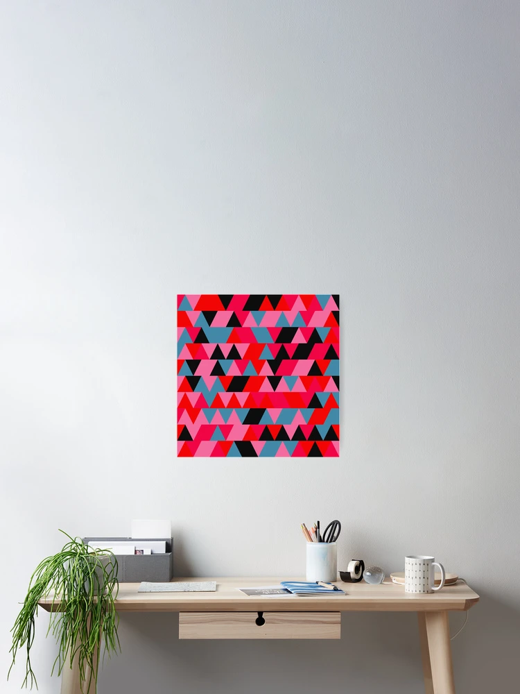 Thumbnail 2 of 3, Poster, Triangles 8 designed and sold by genpythonart.