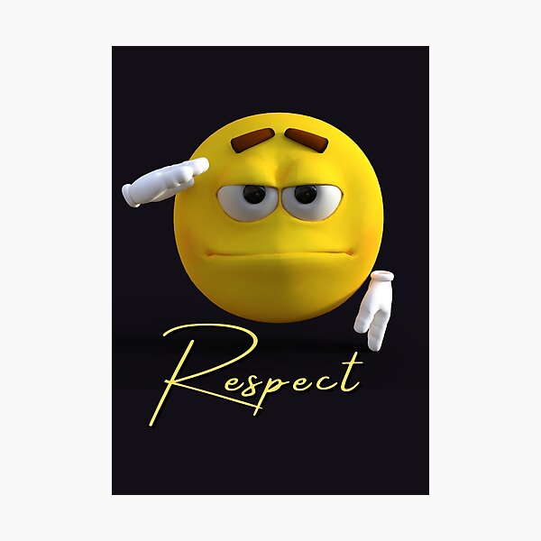 Item preview, Respect - Emoji Funny Face designed and sold by G-Cafe.