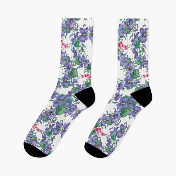 Item preview, Valentine pattern of violets designed and sold by fairytaleprints.