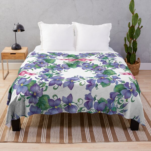 Item preview, Valentine pattern of violets designed and sold by fairytaleprints.