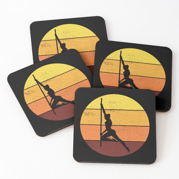 Item preview, Pole Sport Dance Dancer Acrobatics Vintage Retro Sunset designed and sold by CuteDesigns1.