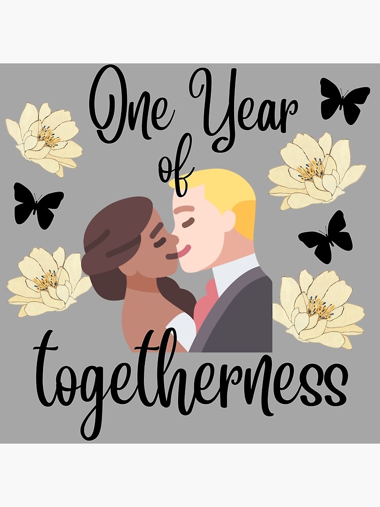 one-year-marriage-anniversary-for-married-couple-poster-for-sale-by