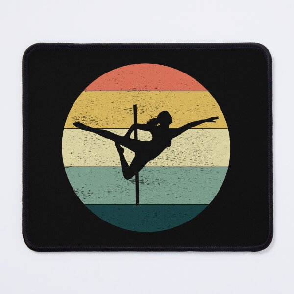 Artikelvorschau, Stangen-Sport-Tanz-Tänzer-Akrobatik-Weinlese-Retro- Sonnenuntergang entworfen und verkauft von CuteDesigns1.