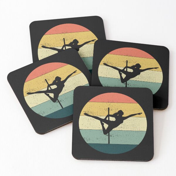 Item preview, Pole Sport Dance Dancer Acrobatics Vintage Retro Sunset designed and sold by CuteDesigns1.