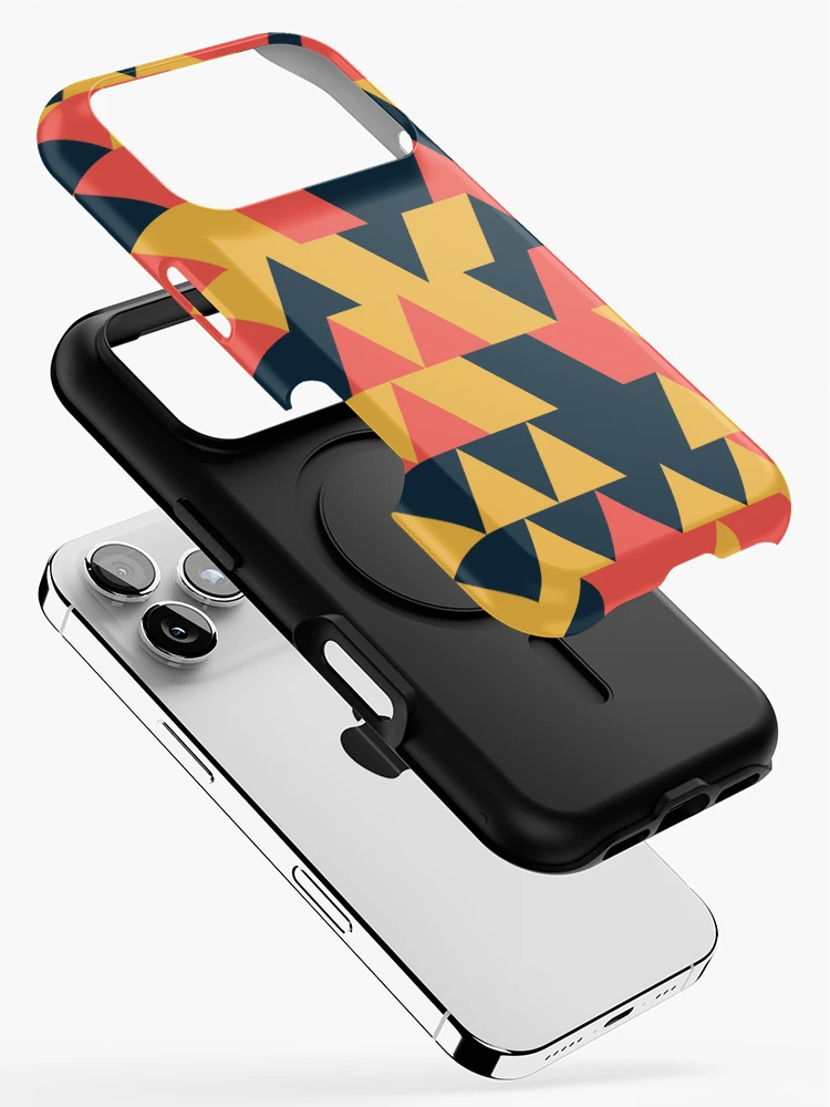 Thumbnail 2 of 4, iPhone Case, Triangles 9 designed and sold by genpythonart.