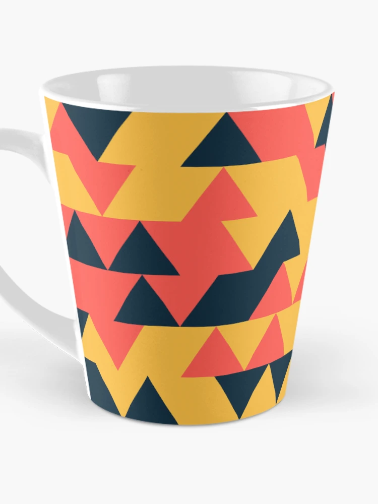 Thumbnail 3 of 4, Coffee Mug, Triangles 9 designed and sold by genpythonart.