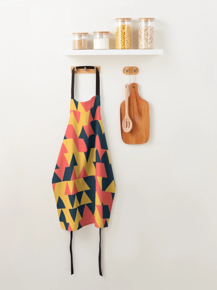 Thumbnail 4 of 6, Apron, Triangles 9 designed and sold by genpythonart.