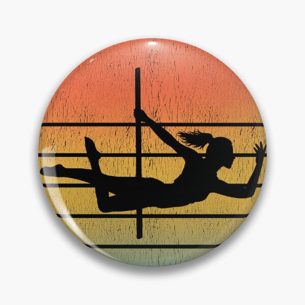 Item preview, Pole Sport Dance Dancer Acrobatics Vintage Retro Sunset designed and sold by CuteDesigns1.