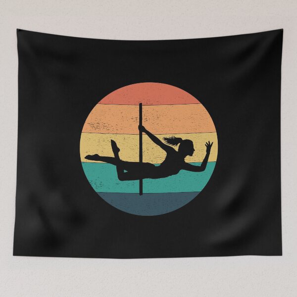 Item preview, Pole Sport Dance Dancer Acrobatics Vintage Retro Sunset designed and sold by CuteDesigns1.