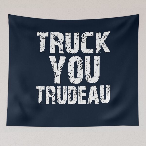 Item preview, Truck Fuck You Trudeau Support Truckers Freedom Convoy 2022 - Thank You Truckers! designed and sold by niftee.