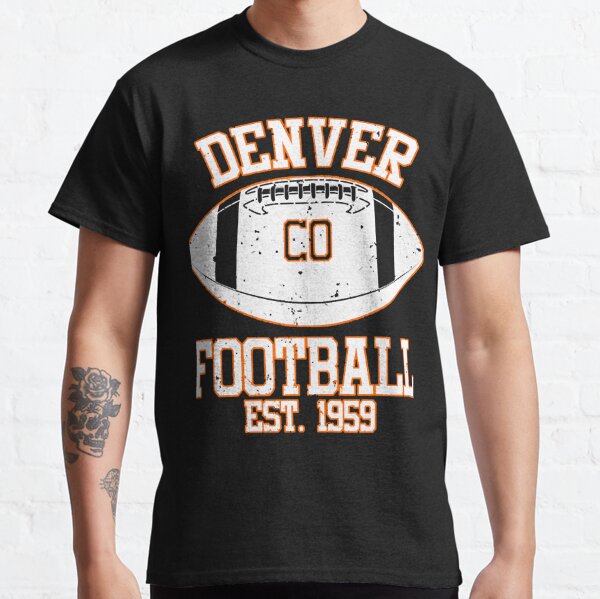 Youth Gray Denver Broncos Wordmark Logo T-Shirt