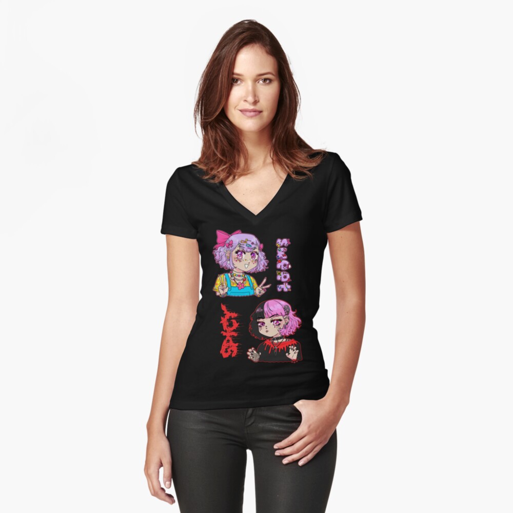 Item preview, Fitted V-Neck T-Shirt designed and sold by cricketbat.