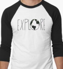 Explore the Globe Men's Baseball ¾ T-Shirt