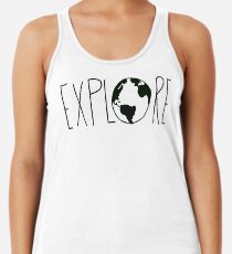Camiseta de tirantes para mujer Explora el mundo