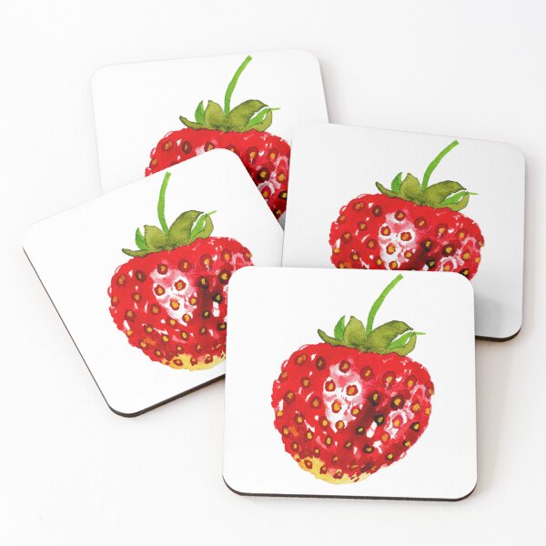 Item preview, Delightful strawberry 3. - handpainted watercolor artwork  designed and sold by magnoliART botanical_kata.