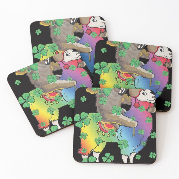 Item preview, Leprechaun Sloth Riding Llama Unicorn St Patricks Day designed and sold by JaredWiseman.