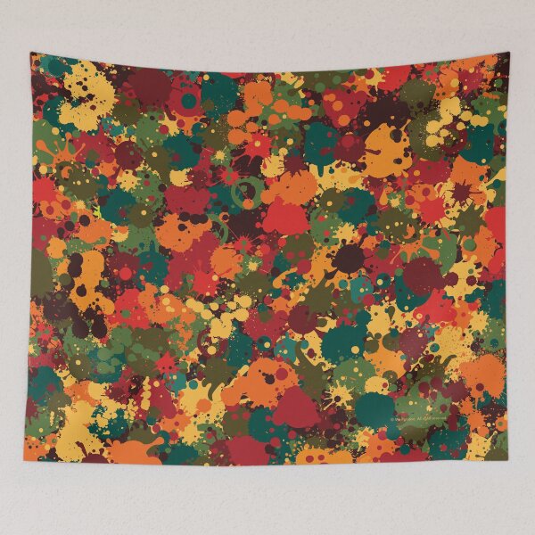 Item preview, WE PERCEIVE | WE LOVE Abstract Expressionism - Dripping, pouring and splashing with Jackson Pollock style in Vivid African Color designed and sold by Luis Wong | We Perceive.