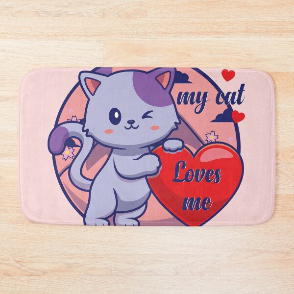 Item preview, At Least My Cat Loves Me - Funny cat lover - Cat love designed and sold by designerpriti.
