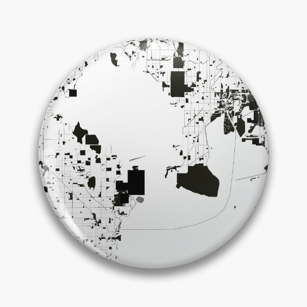 Item preview, Tampa Black white Map Art Florida USA designed and sold by EpicMaps.