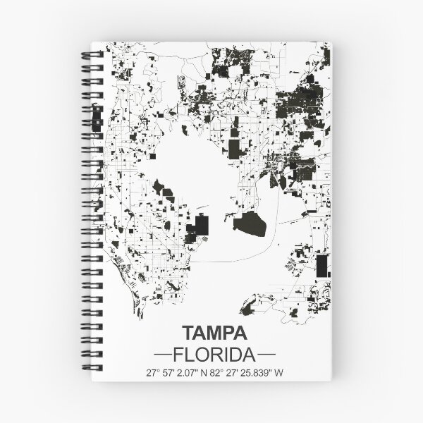 Item preview, Tampa Black white Map Art Florida USA designed and sold by EpicMaps.