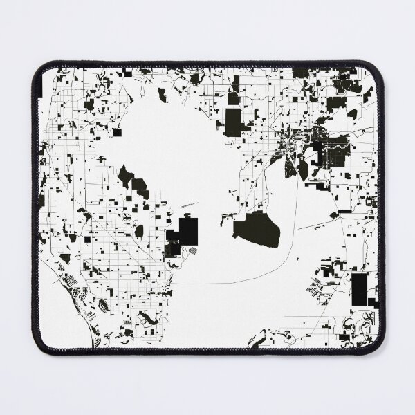Item preview, Tampa Black white Map Art Florida USA designed and sold by EpicMaps.