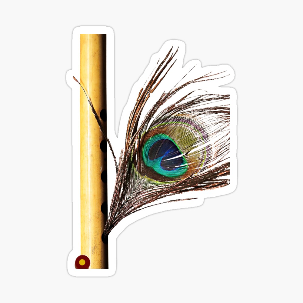 Lord Krishna flute & Peacock feather