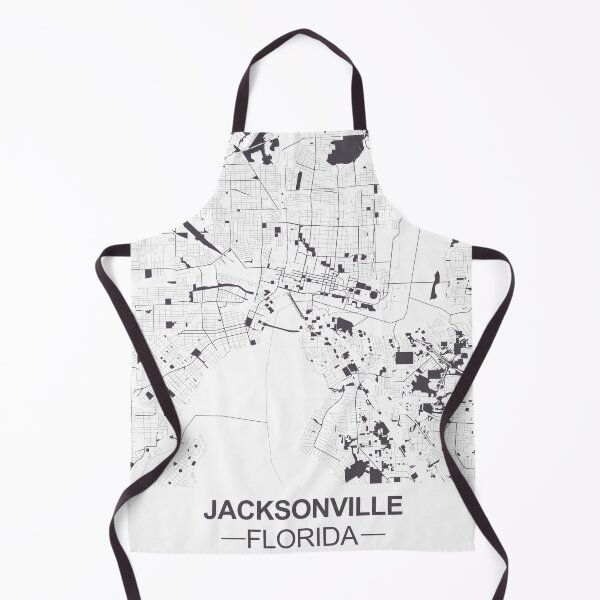Item preview, Jacksonville Black white Map Art Florida USA designed and sold by EpicMaps.