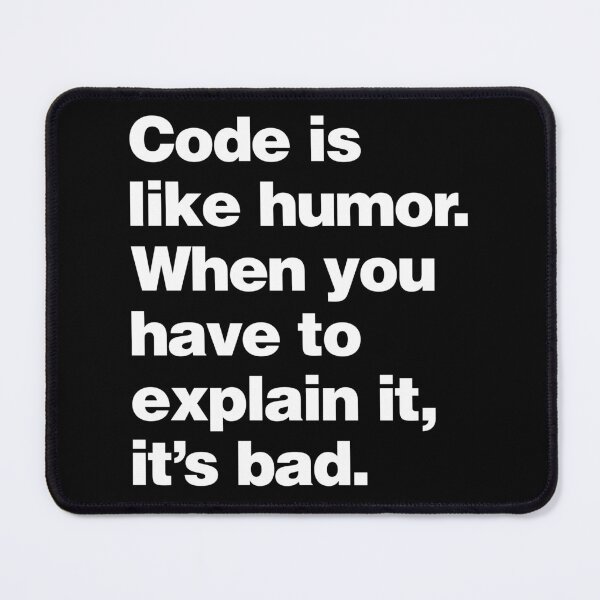 Item preview, Code is Like Humor - Funny Programmer Saying Quote designed and sold by elhefe.
