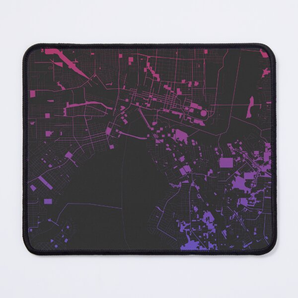 Item preview, Jacksonville Pink Blue Map Art Florida USA designed and sold by EpicMaps.