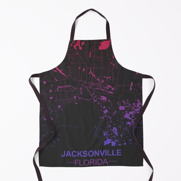 Item preview, Jacksonville Pink Blue Map Art Florida USA designed and sold by EpicMaps.