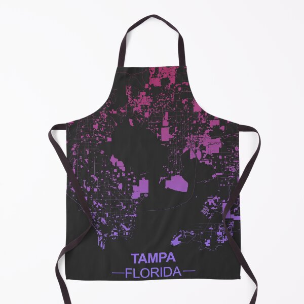 Item preview, Tampa Pink Blue Map Art Florida USA designed and sold by EpicMaps.