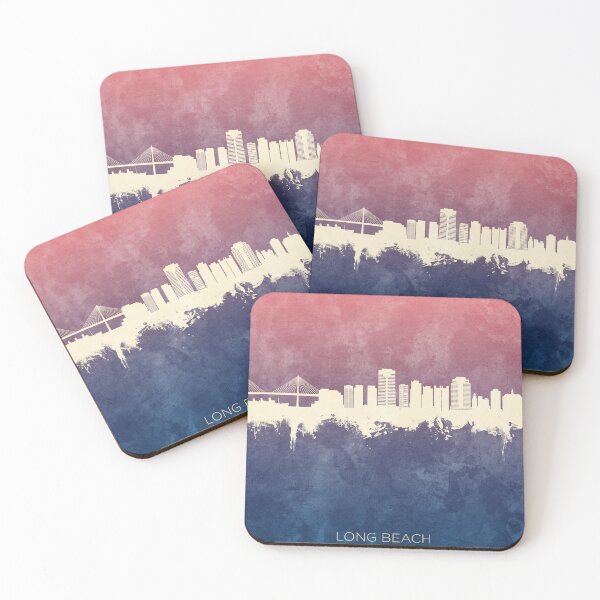 Item preview, Long Beach California Skyline designed and sold by ArtPrints.