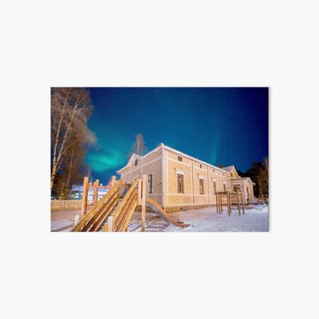 Kindergarten night, kid's dream by Ken Komatsu Art Board Print