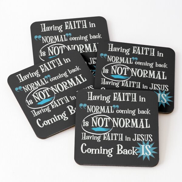Item preview, Having Faith in Normal is not Normal..Faith in Jesus IS- Christian Tees, hoodies, etc. designed and sold by Brent Horton.