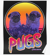 MIAMI PUGS Poster