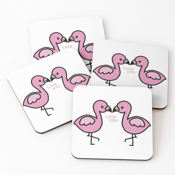 Item preview, Cute Two Flamingos designed and sold by TheArtAngels.