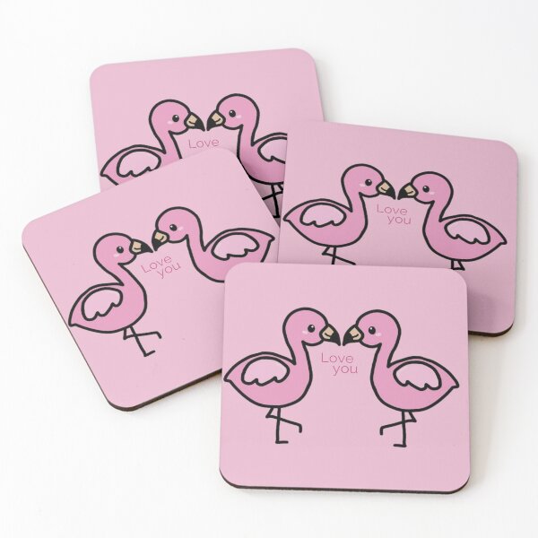 Item preview, Cute Two Flamingos designed and sold by TheArtAngels.