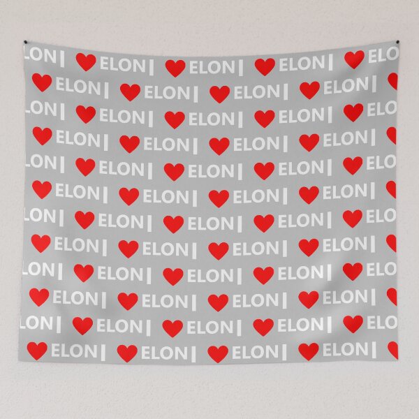 Item preview, I Heart Love Elon Musk Fan Space Gift   designed and sold by popmosist.