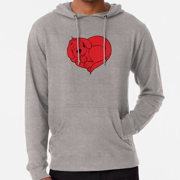 Clifford The Big Red Dog Pullover Hoodie Hooded Sweatshirt S-XXL