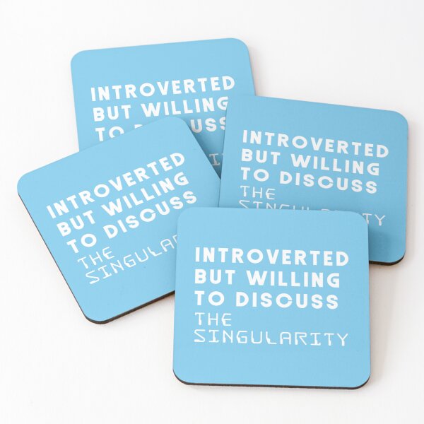 Item preview, introverted but willing to discuss the singularity   designed and sold by popmosist.