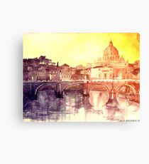 Sunset in Rome Canvas Print