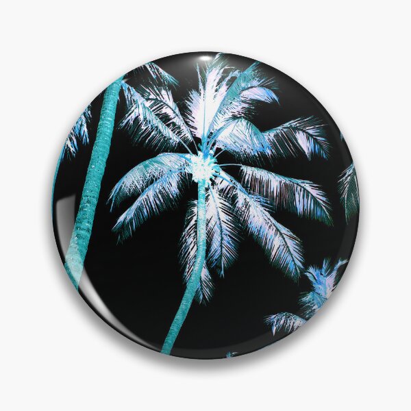 Item preview, Blue palmiers on black  designed and sold by IONcreatION.